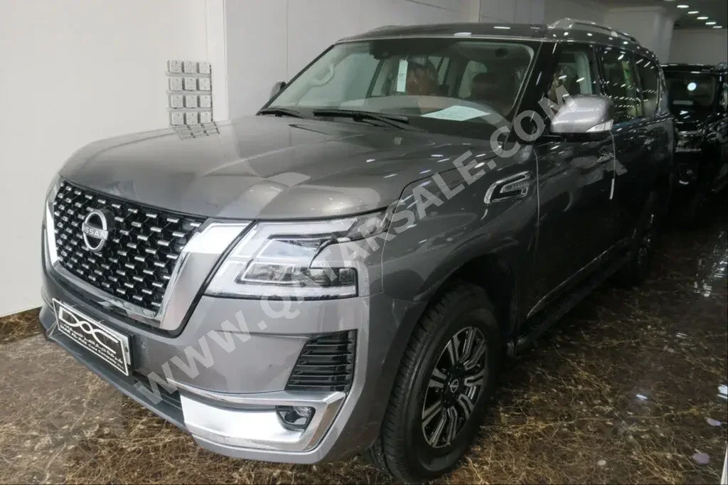 Nissan  Patrol  Titanium  2023  Automatic  0 Km  6 Cylinder  Four Wheel Drive (4WD)  SUV  Gray  With Warranty