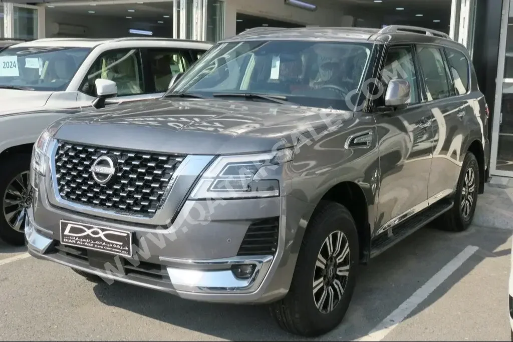 Nissan  Patrol  Titanium  2023  Automatic  0 Km  6 Cylinder  Four Wheel Drive (4WD)  SUV  Sonic Titanium  With Warranty