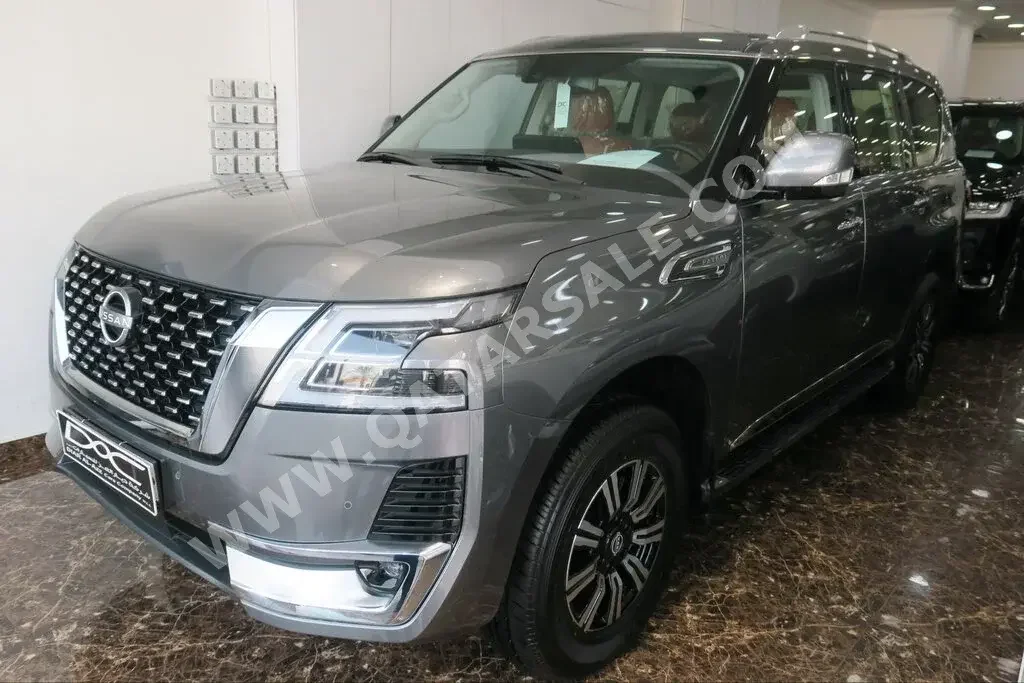 Nissan  Patrol  Titanium  2023  Automatic  0 Km  6 Cylinder  Four Wheel Drive (4WD)  SUV  Gray  With Warranty