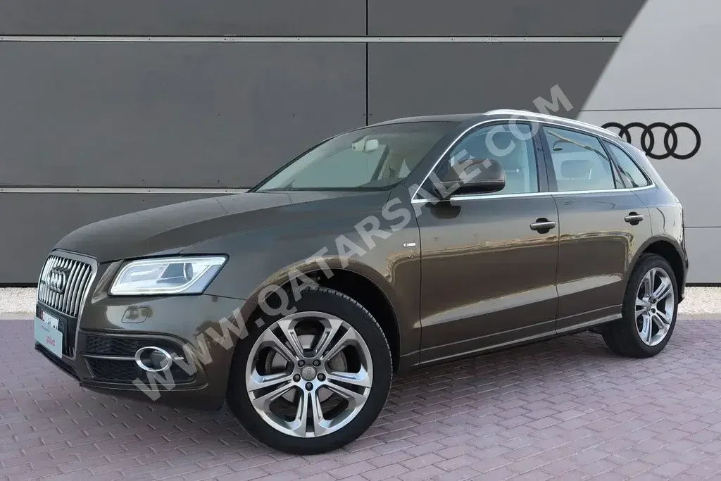 Audi  Q5  40 TFSI S-Line  2015  Automatic  89,000 Km  4 Cylinder  All Wheel Drive (AWD)  SUV  Brown