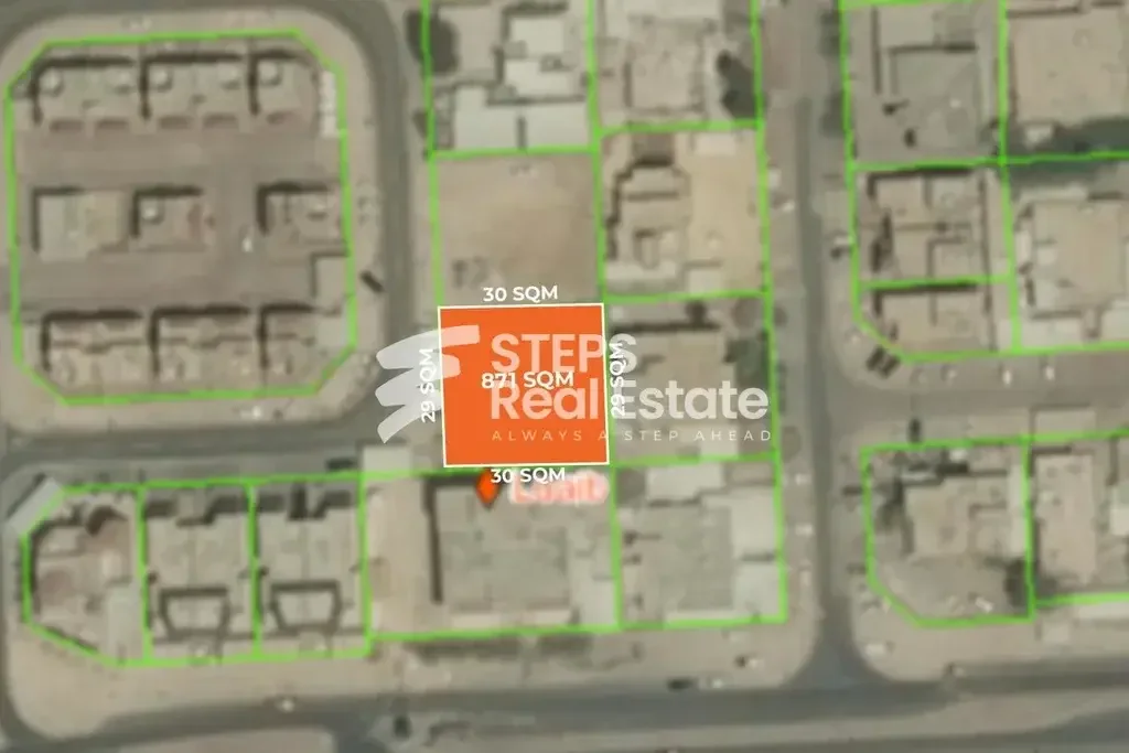 Lands For Sale in Al Rayyan  -Area Size 871 Square Meter