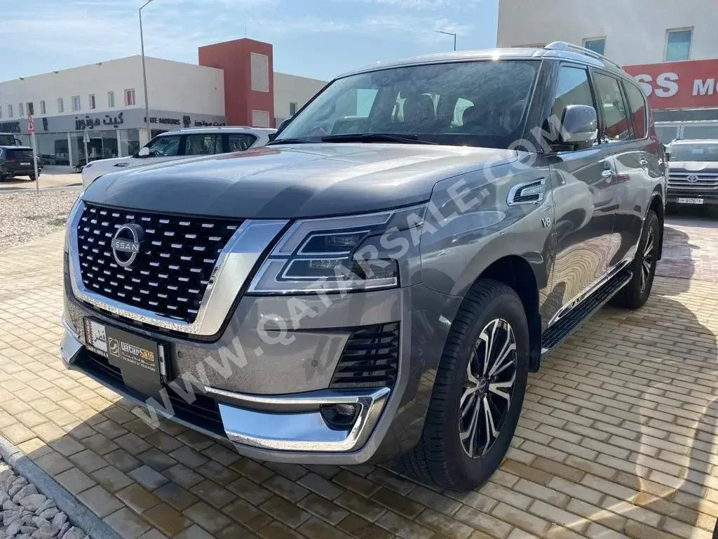 Nissan  Patrol  Titanium  2023  Automatic  0 Km  8 Cylinder  Four Wheel Drive (4WD)  SUV  Gray  With Warranty