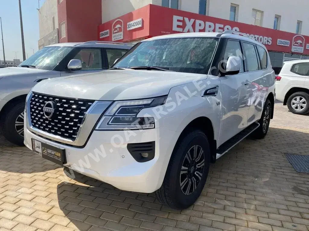 Nissan  Patrol  LE  2024  Automatic  0 Km  8 Cylinder  Four Wheel Drive (4WD)  SUV  White  With Warranty