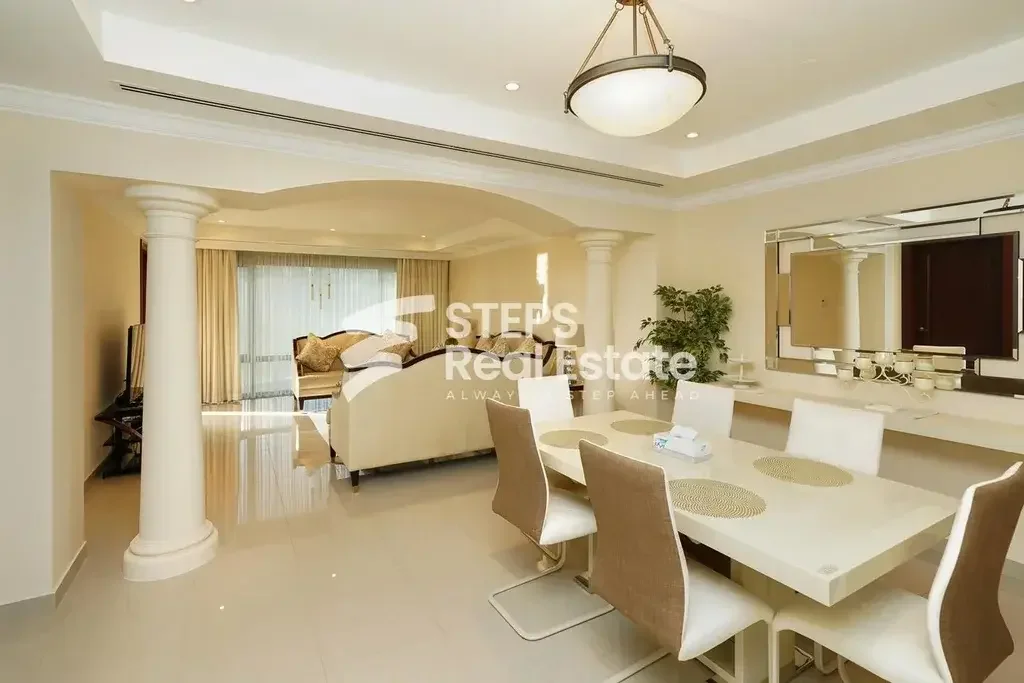 2 Bedrooms  Apartment  For Rent  in Doha -  The Pearl  Fully Furnished