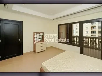 1 Bedrooms  Apartment  For Rent  in Doha -  The Pearl  Semi Furnished