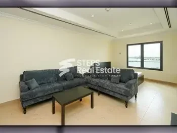 Studio  For Rent  in Doha -  The Pearl  Semi Furnished