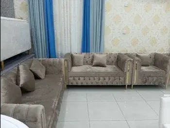 Sofas, Couches & Chairs Sofa Set  - Velvet  - Brown