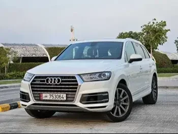 Audi  Q7  45 TFSI Quattro  2017  Automatic  85,700 Km  6 Cylinder  All Wheel Drive (AWD)  SUV  White  With Warranty