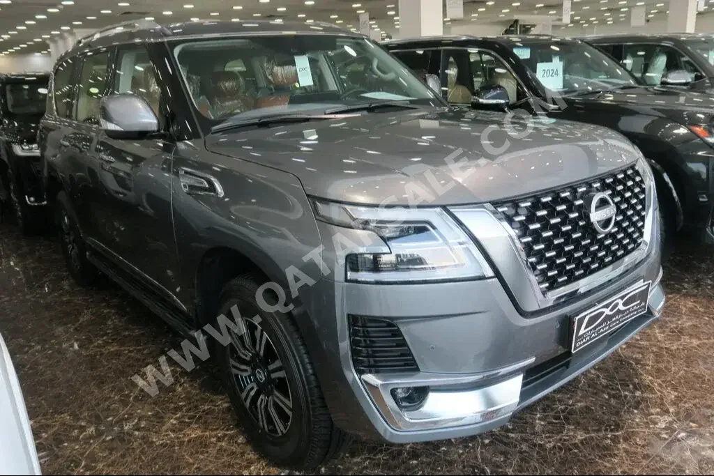 Nissan  Patrol  Titanium  2023  Automatic  0 Km  6 Cylinder  Four Wheel Drive (4WD)  SUV  Gray  With Warranty