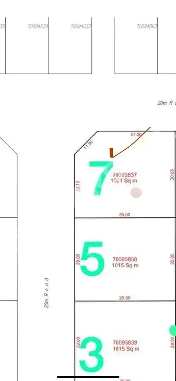 اراضي للبيع في الظعاين  - الخيسة  -المساحة 1,021 متر مربع