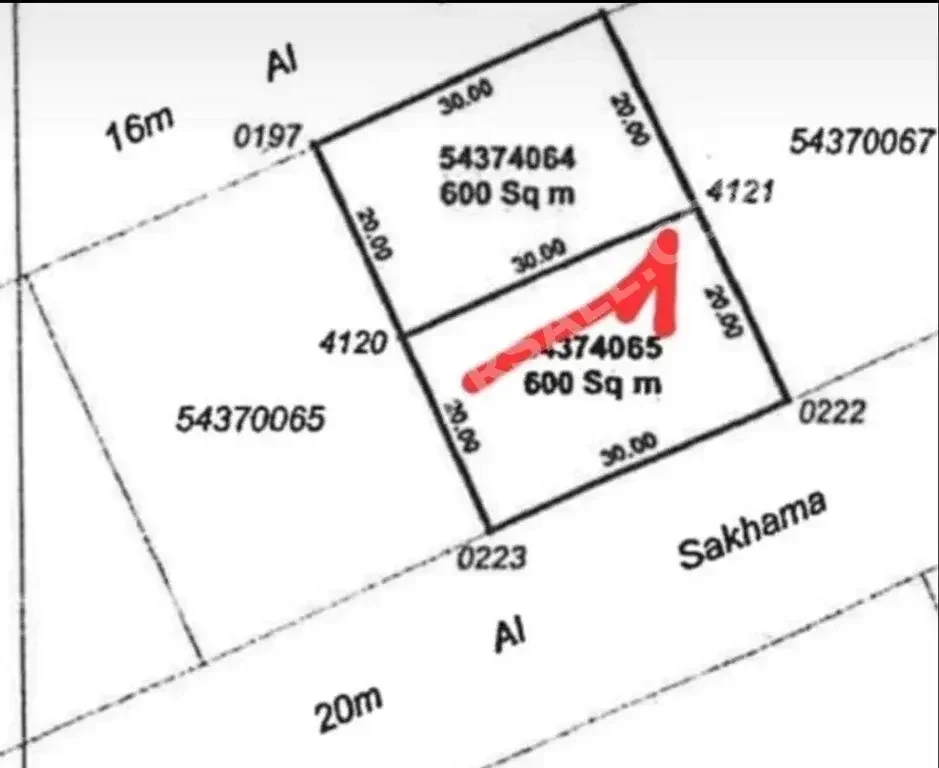 Lands Al Rayyan  Al Waab Area Size 600 Square Meter