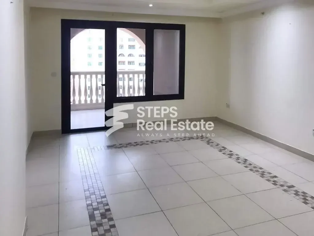 2 Bedrooms  Apartment  For Rent  in Doha -  The Pearl  Semi Furnished