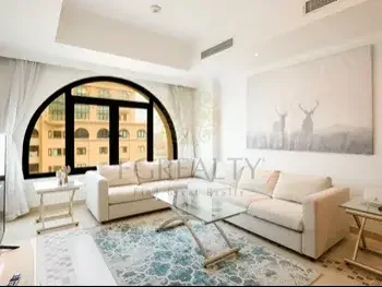 1 Bedrooms  Apartment  For Rent  in Doha -  The Pearl  Fully Furnished