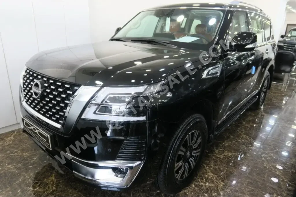 Nissan  Patrol  Titanium  2023  Automatic  0 Km  6 Cylinder  Four Wheel Drive (4WD)  SUV  Black  With Warranty