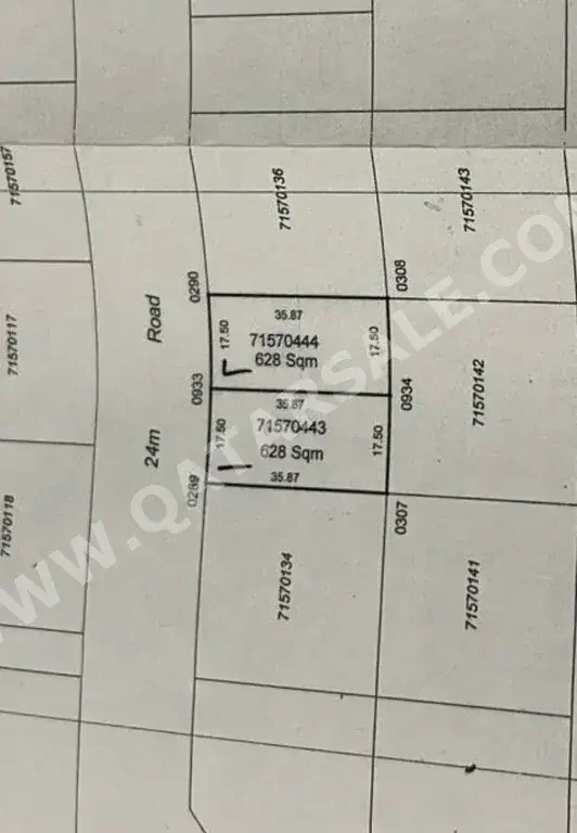 Lands For Sale in Umm Salal  - Umm Salal Ali  -Area Size 600 Square Meter