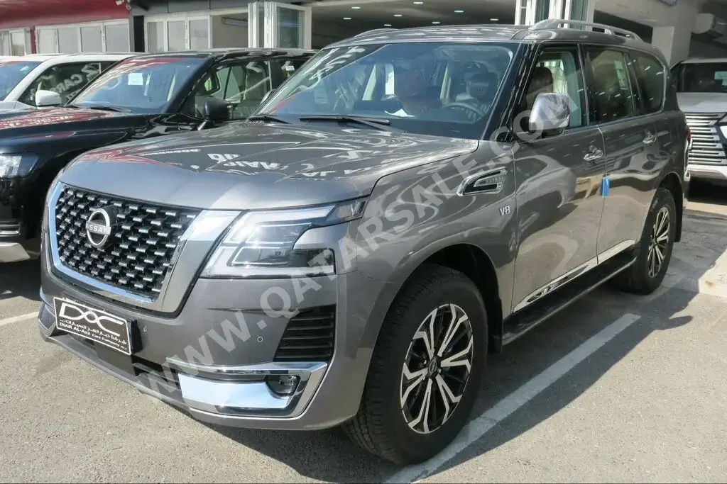 Nissan  Patrol  Titanium  2023  Automatic  0 Km  8 Cylinder  Four Wheel Drive (4WD)  SUV  Gray  With Warranty