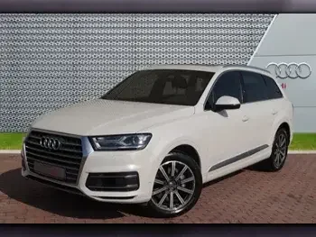 Audi  Q7  3.0  2018  Automatic  91,500 Km  6 Cylinder  All Wheel Drive (AWD)  SUV  White