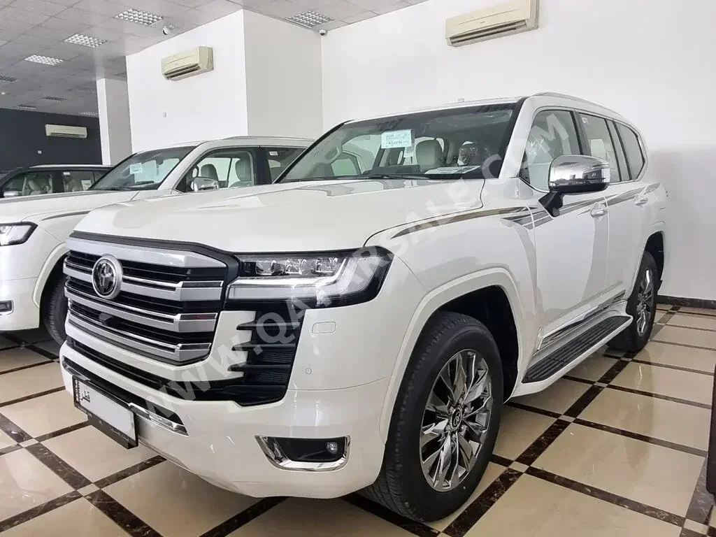 Toyota  Land Cruiser  VX Twin Turbo  2024  Automatic  0 Km  6 Cylinder  Four Wheel Drive (4WD)  SUV  White  With Warranty