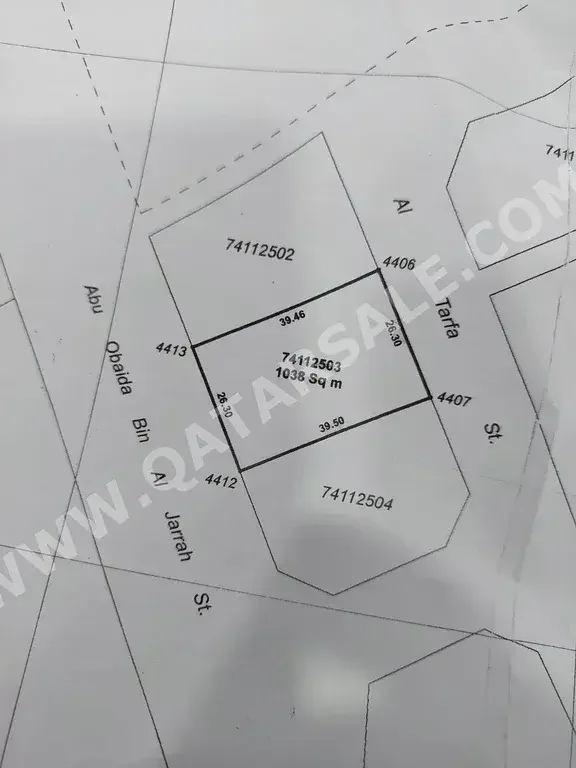 Lands For Sale in Al Khor  - Al Khor  -Area Size 1,038 Square Meter