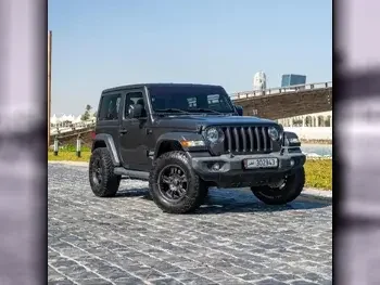 Jeep  Wrangler  Sahara  2018  Automatic  75,000 Km  6 Cylinder  Four Wheel Drive (4WD)  SUV  Gray