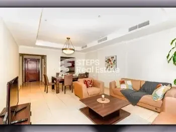 2 Bedrooms  Apartment  For Rent  in Doha -  The Pearl  Fully Furnished