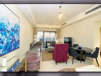 2 Bedrooms  Apartment  For Rent  in Doha -  The Pearl  Fully Furnished