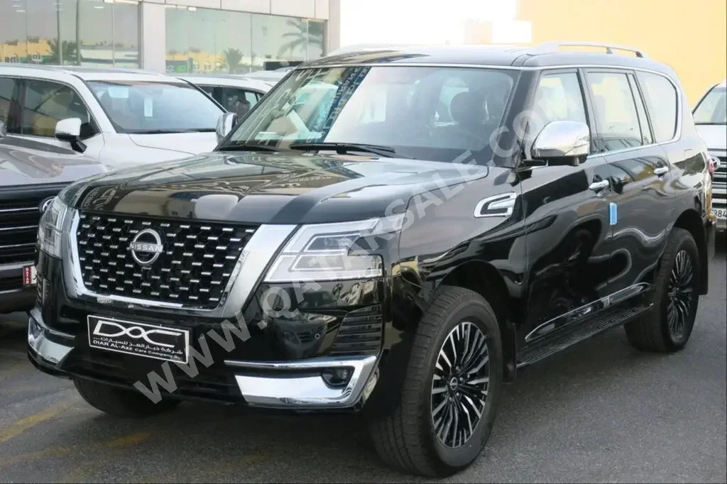 Nissan  Patrol  Platinum  2023  Automatic  0 Km  6 Cylinder  Four Wheel Drive (4WD)  SUV  Black  With Warranty