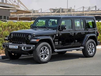 Jeep  Wrangler  Sahara  2023  Automatic  0 Km  6 Cylinder  Four Wheel Drive (4WD)  SUV  Black  With Warranty