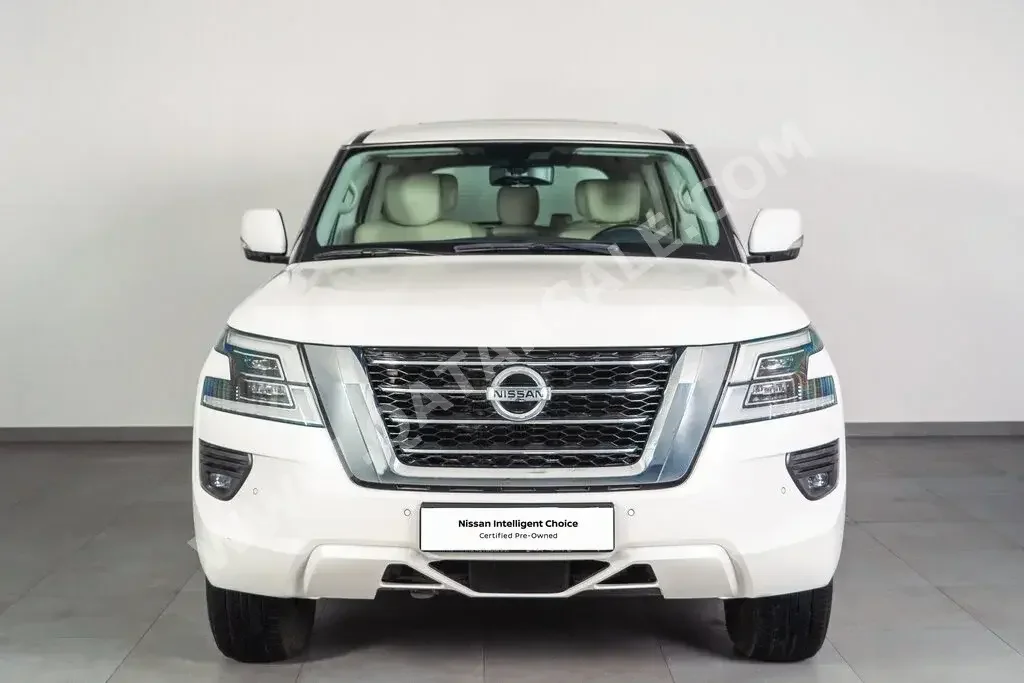 Nissan  Patrol  LE Titanium  2020  Automatic  18,240 Km  8 Cylinder  Four Wheel Drive (4WD)  SUV  White