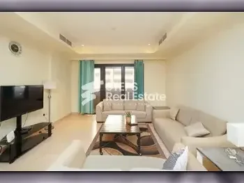 1 Bedrooms  Apartment  For Rent  Doha -  The Pearl  Fully Furnished