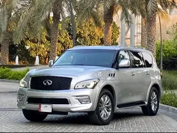 Infiniti  QX  80  2017  Automatic  80,000 Km  8 Cylinder  All Wheel Drive (AWD)  SUV  Silver