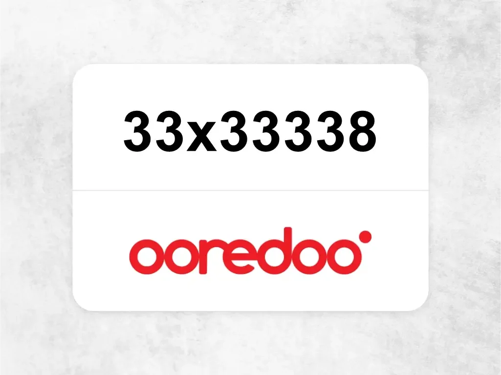 Ooredoo Mobile Phone  33x33338