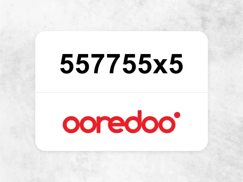 Ooredoo Mobile Phone  557755x5