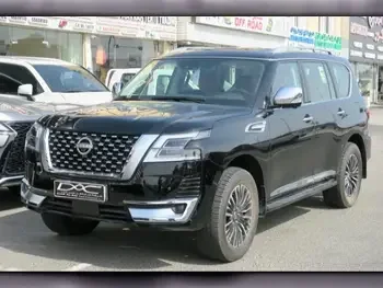 Nissan  Patrol  Platinum  2022  Automatic  9,000 Km  6 Cylinder  Four Wheel Drive (4WD)  SUV  Black  With Warranty