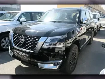 Nissan  Patrol  Platinum  2022  Automatic  9,000 Km  6 Cylinder  Four Wheel Drive (4WD)  SUV  Black  With Warranty