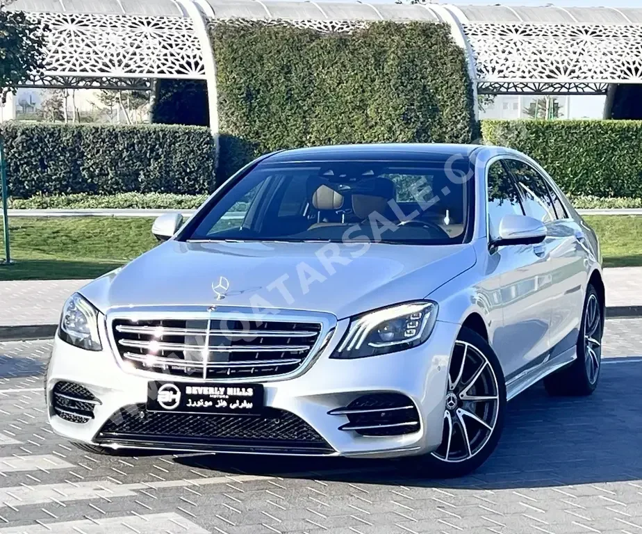 Mercedes-Benz  S-Class  450  2018  Automatic  48,175 Km  6 Cylinder  Rear Wheel Drive (RWD)  Sedan  Silver