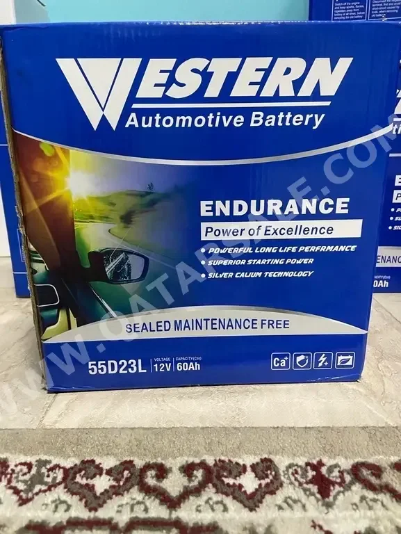 Car Batteries Western /  Conventional Battery  12 Volt  60 AH  China  55D23L  2020  173 mm  231 mm  223 mm  Warranty