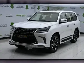 Lexus  LX  570 S Black Edition  2021  Automatic  64,000 Km  8 Cylinder  Four Wheel Drive (4WD)  SUV  White  With Warranty