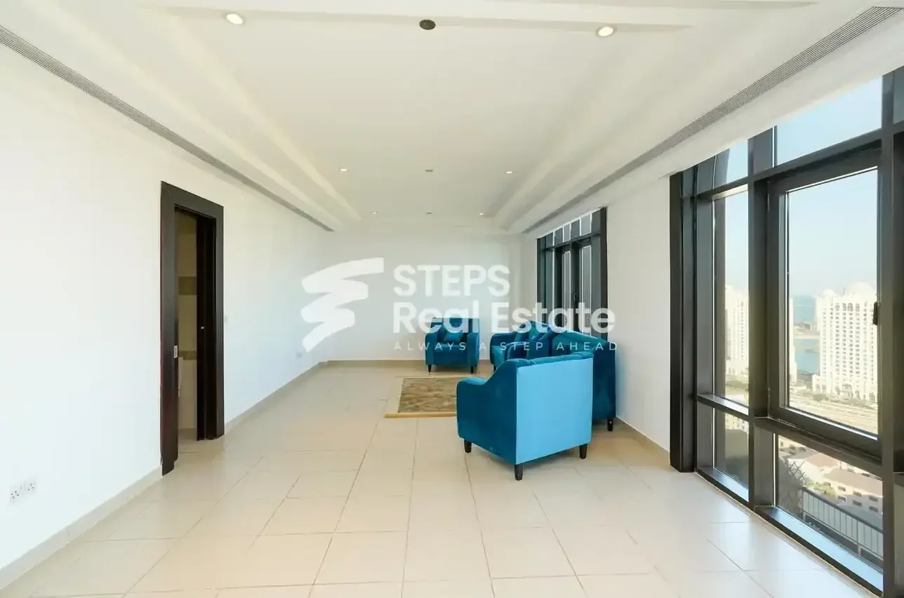 2 Bedrooms  Apartment  For Rent  Doha -  The Pearl  Semi Furnished