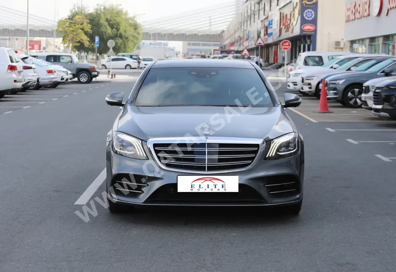 Mercedes-Benz  S-Class  450  2018  Automatic  28,000 Km  6 Cylinder  Rear Wheel Drive (RWD)  Sedan  Gray