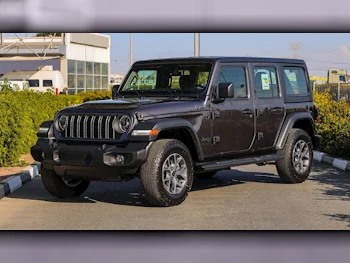 Jeep  Wrangler  Sport Plus  2024  Automatic  0 Km  4 Cylinder  Four Wheel Drive (4WD)  SUV  Dark Gray  With Warranty