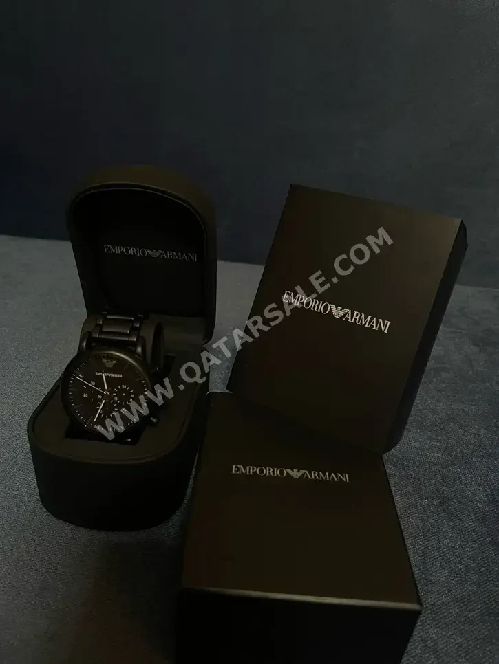 ساعات أرماني  ساعات ميكانيكية  أسود  ساعات رجالي