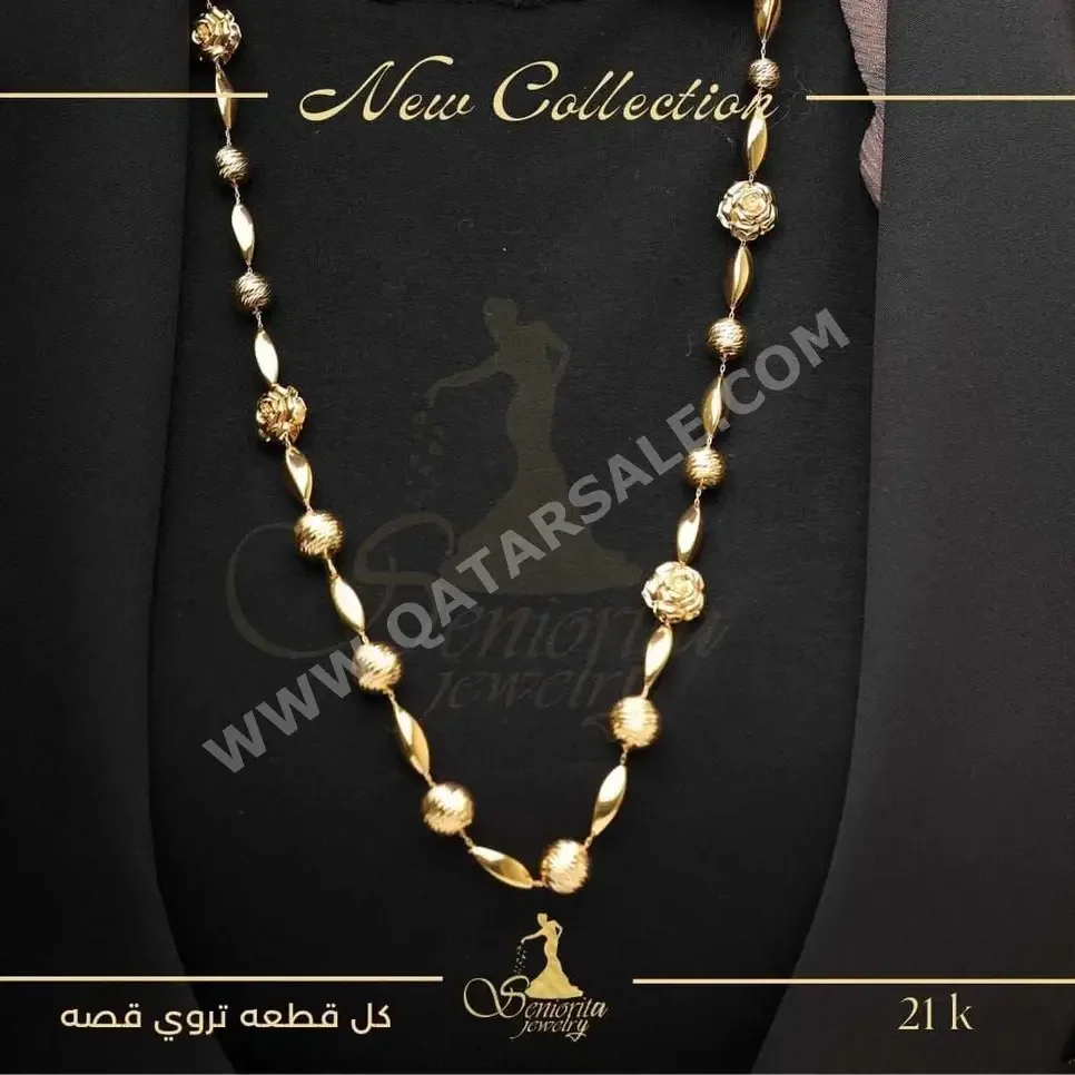 Gold Necklace  Bahrain  Woman  By Weight  41.42 Gram  Yellow Gold  21k