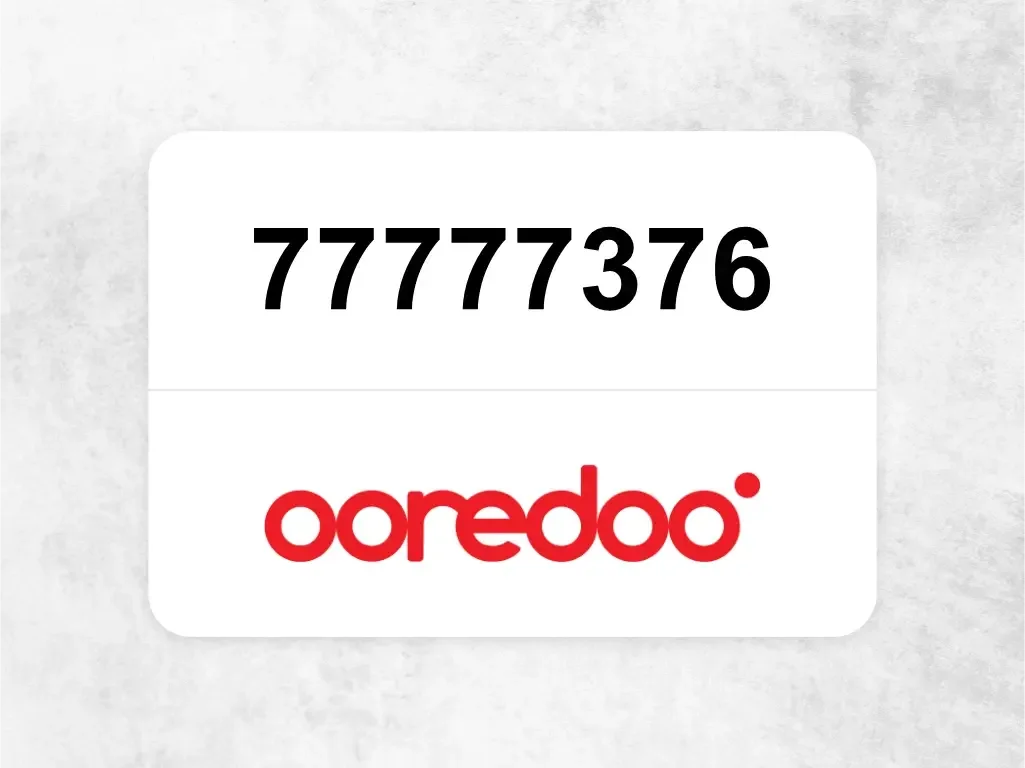 Ooredoo Mobile Phone  77777376