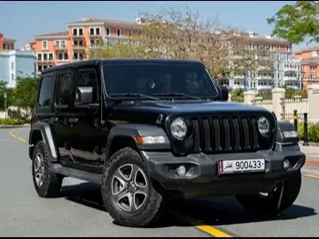 Jeep  Wrangler  Sahara  2023  Automatic  10,000 Km  6 Cylinder  Four Wheel Drive (4WD)  SUV  Black  With Warranty