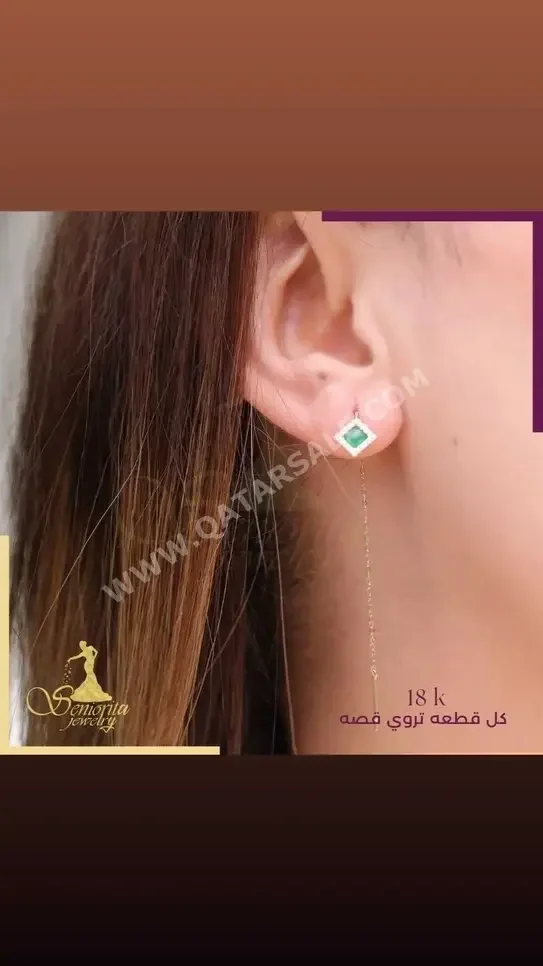 Gold Earring  Italy  Woman  By Item ( Designers )  Yellow Gold  18k