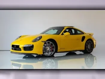 Porsche  911  Turbo  2016  Automatic  89,000 Km  6 Cylinder  Rear Wheel Drive (RWD)  Coupe / Sport  Yellow  With Warranty