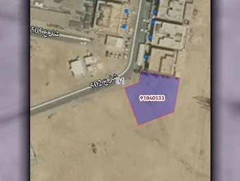 Lands For Sale in Al Wakrah  - Al Wukair  -Area Size 1٬122 Square Meter