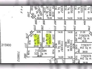 Lands Umm Salal  Umm Ebairiya Area Size 420 Square Meter