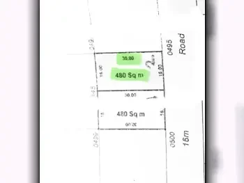 Lands Umm Salal  Umm Salal Ali Area Size 480 Square Meter